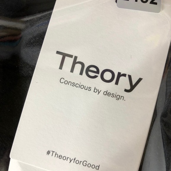 Theory Pleat Treeca Pant Sleek Flannel 2 Wool Charcoal New Melange NWT  12 - Picture 12 of 13